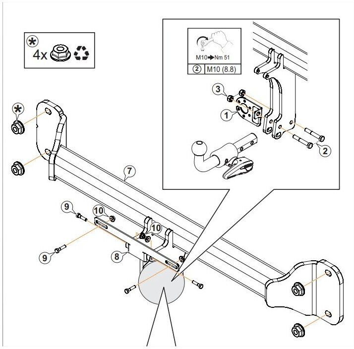 Attelage BMW i5 Break (03/24-) RDSOH