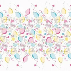 Sovie HOME Tischdecke Ballons aus Linclass® Airlaid 80 x 80 cm, 1 Stück Party Geburtstag fröhlich Ballon