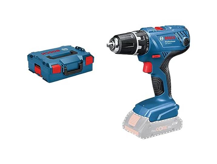 Bosch PRO Perceuse-visseuse sans fil GSR 18V-21 La perceuse-visseuse sans-fil d’entrée de gamme fiable de la catégorie 18V GSR 18V-21 Solo in L-Boxx