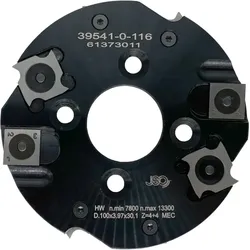 JSO WP Nutfräser Z2+2+4V HW 100x3,97x22 NL4/6/36mm MAN - 60255-5-00002-V