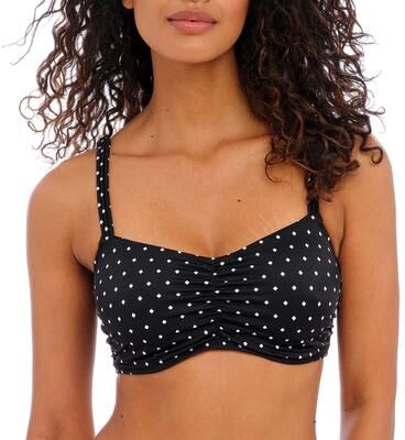 Plus Size Women's Jewel Cove Concealed Underwire Bralette by Freya Swim in Black (Size 30 D)