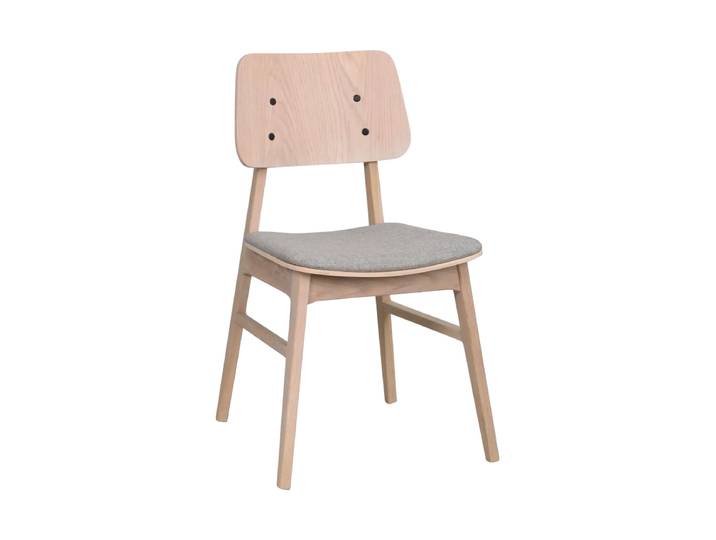 Design Stuhl „Nagano“ aus massivem Eichenholz Eiche hell Rowico