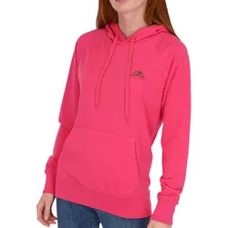 Fruit of the Loom leichter Damen Kapuzenpullover mit Vintage-Logo, fuchsia, S