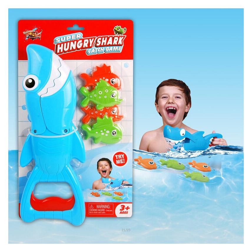 Lean Toys Lean Badespiel Haifischfängerset Blau (LEA20478-uniw)