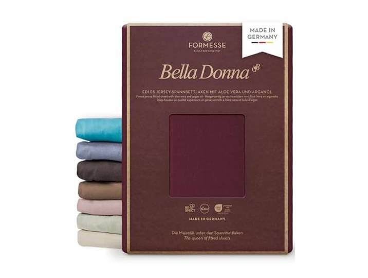 Bella Donna Jersey edles Spannbettlaken: Blickdicht, glatt, kein Pilling