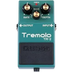 BOSS (Electronics) Gitarreneffekt Tremolo TR-2 (Gitarre), Effektpedal, Türkis