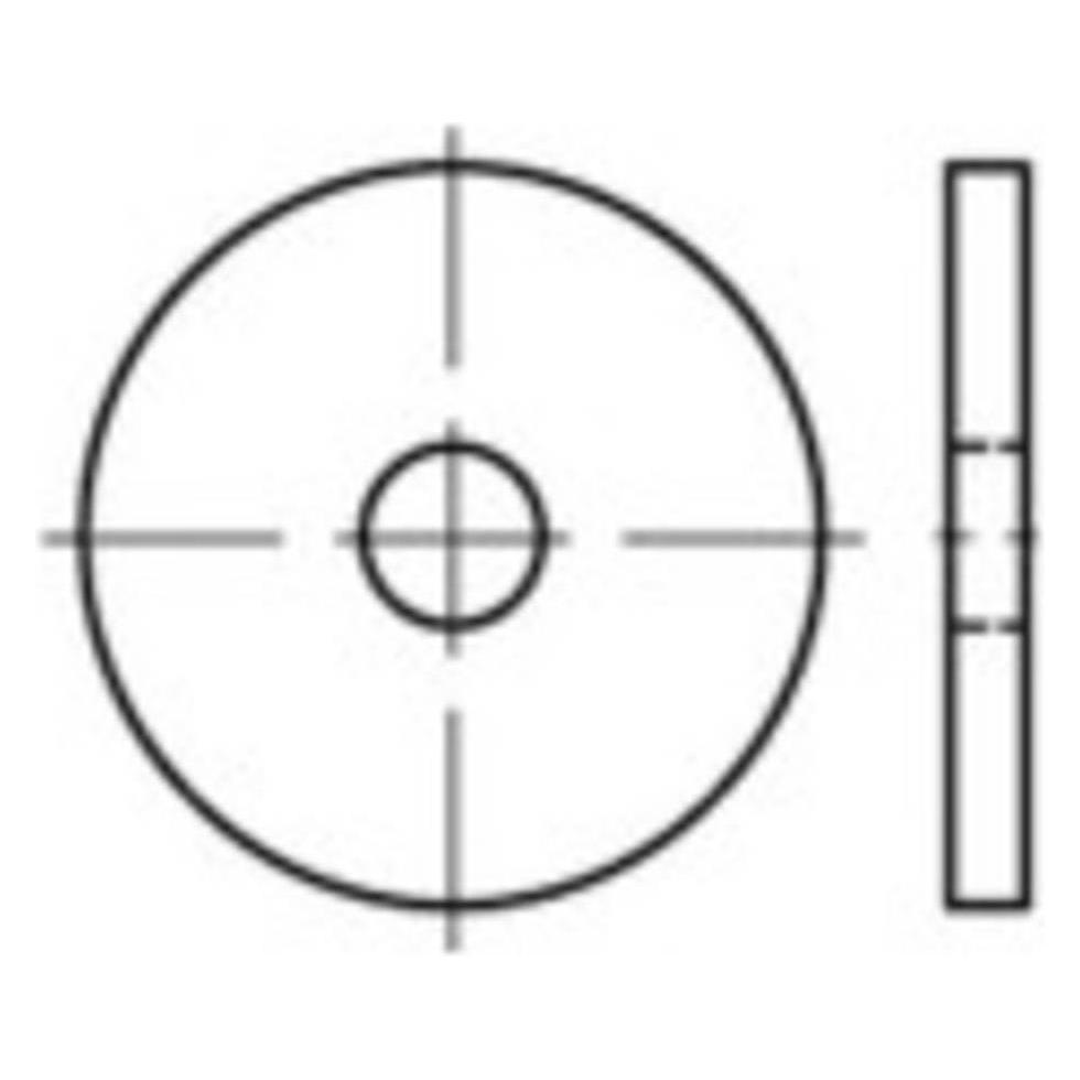 Toolcraft Scheiben DIN 1052 105 mm Edels (10 Stk.) (1066654)