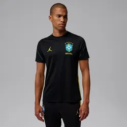 NIKE Jordan Brasilien Strike Dri-FIT kurzarm Trainingsshirt Herren 010 - black/yellow pulse/infrared 23 S