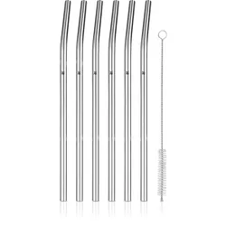 Trinkhalm-Set WMF BARIC (LBH 25,50x17,40x2,50 cm) - silber - LBH 25,50x17,40x2,50 cm