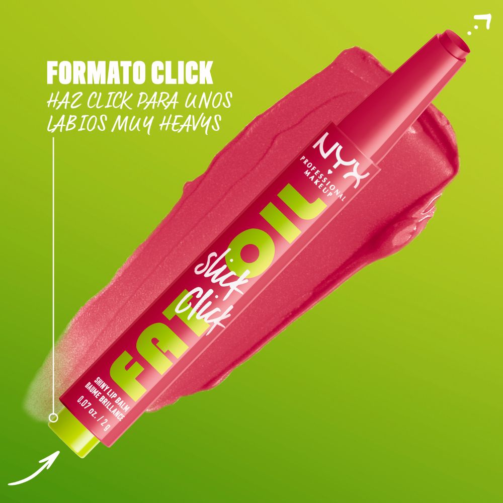 NYX Professional Makeup Fat Oil Slick Click Lip Balm Lightweight 2g 06 Hits Different