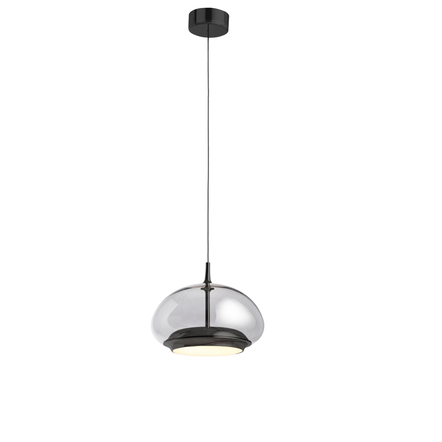 LOOM Design LED-Pendelleuchte AVALON Smoked/Schwarz Chrom 857-002 5712802226469