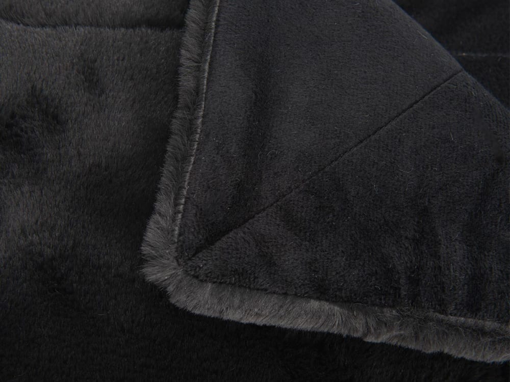 Plaid luxe - amadeus Noir 170x1x130cm
