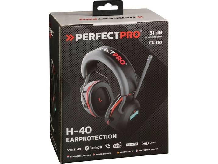 PerfectPro H-40 Earprotection Baustellen-Kopfhörer On-Ear-Kopfhörer