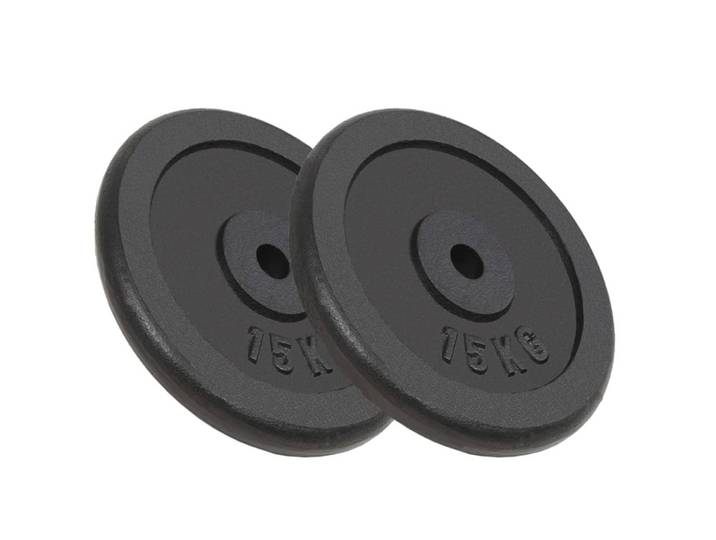 vidaXL Hantelscheiben 2 Stk. 2x15 kg Gusseisen