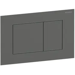 Geberit Betätigungsplatte 115629QD1 Square, schwarzchrom / gebürstet, easy-to-clean-beschichtet, für 2-Mengen-Spülung