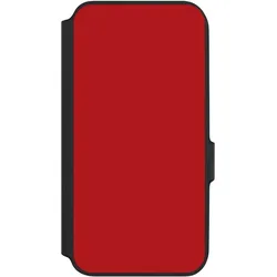 Nivocase Klapphülle für Samsung Galaxy A54 5G Handyhülle aus Kunst Leder NIVOflip schwarz Farbe Rot (Samsung Galaxy A54 5G), Smartphone Hülle, Rot, Schwarz
