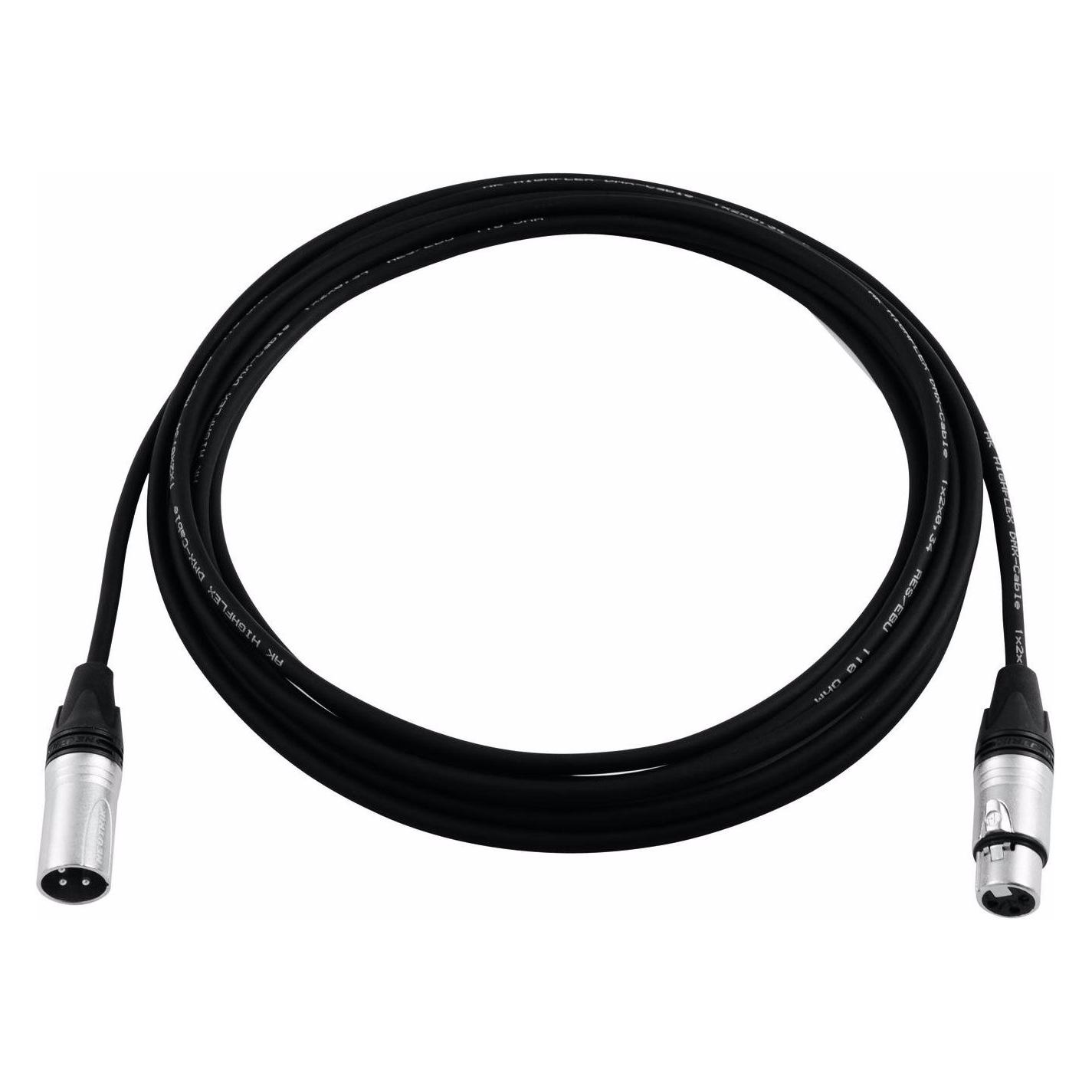 Psso DMX Kabel XLR 3pol 3m sw Neutrik (3 m, XLR Kabel) (30227810)