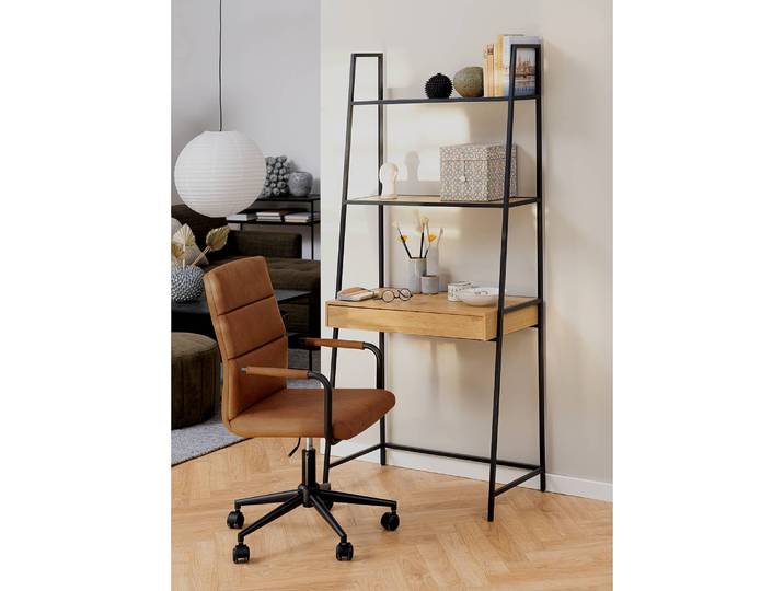 Bureau 77 x 175 x 36cm Marron/Imitation chêne sauvage