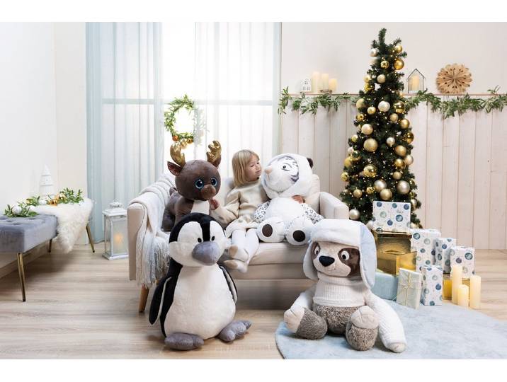 Nici Kuscheltier 62434 - Schneeleopard Eleni Snowbell, 70 cm (1-St)