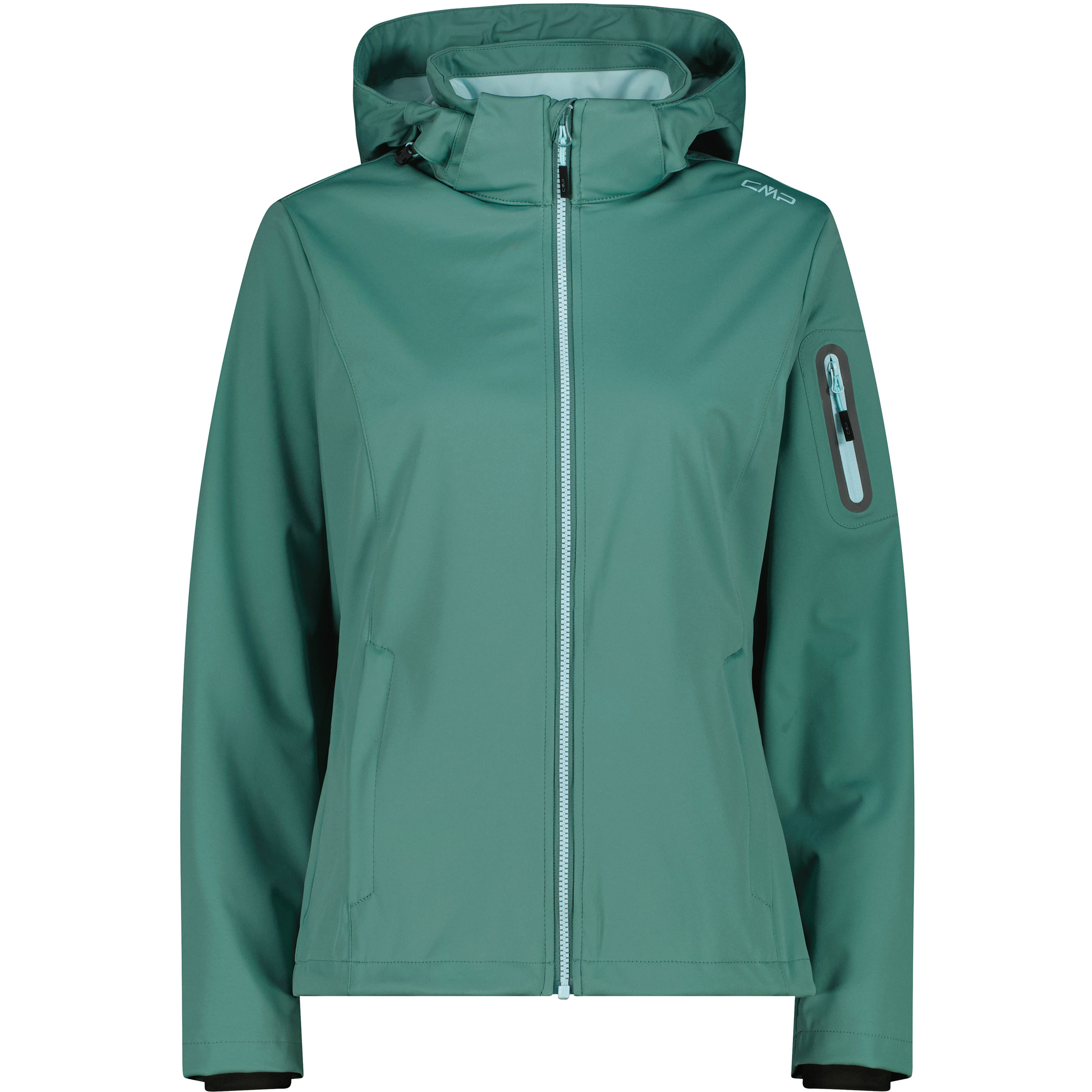 CMP Light Softshell Damen Softshelljacke tuerkis Größe XS Trekking Wasserabweisend Wasserabweisend