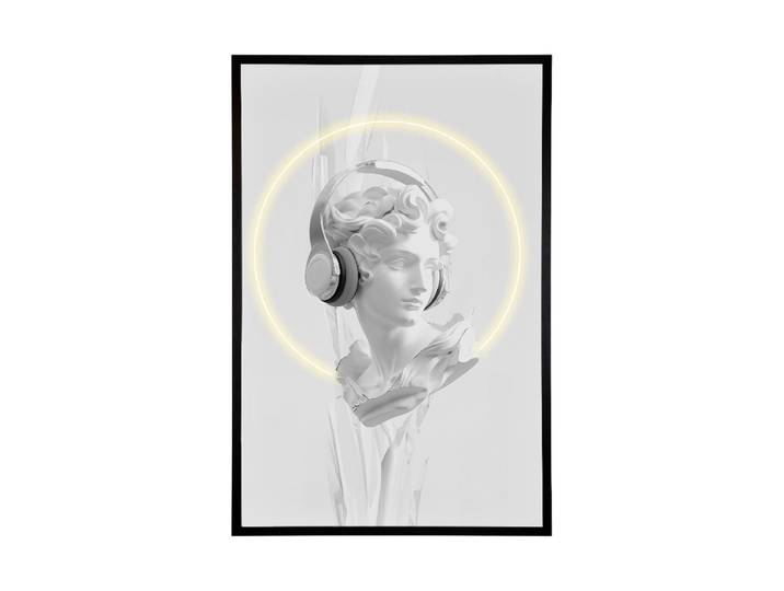 Design Wandbild „Busto II“ mit LED-Beleuchtung Multicolor Schuller