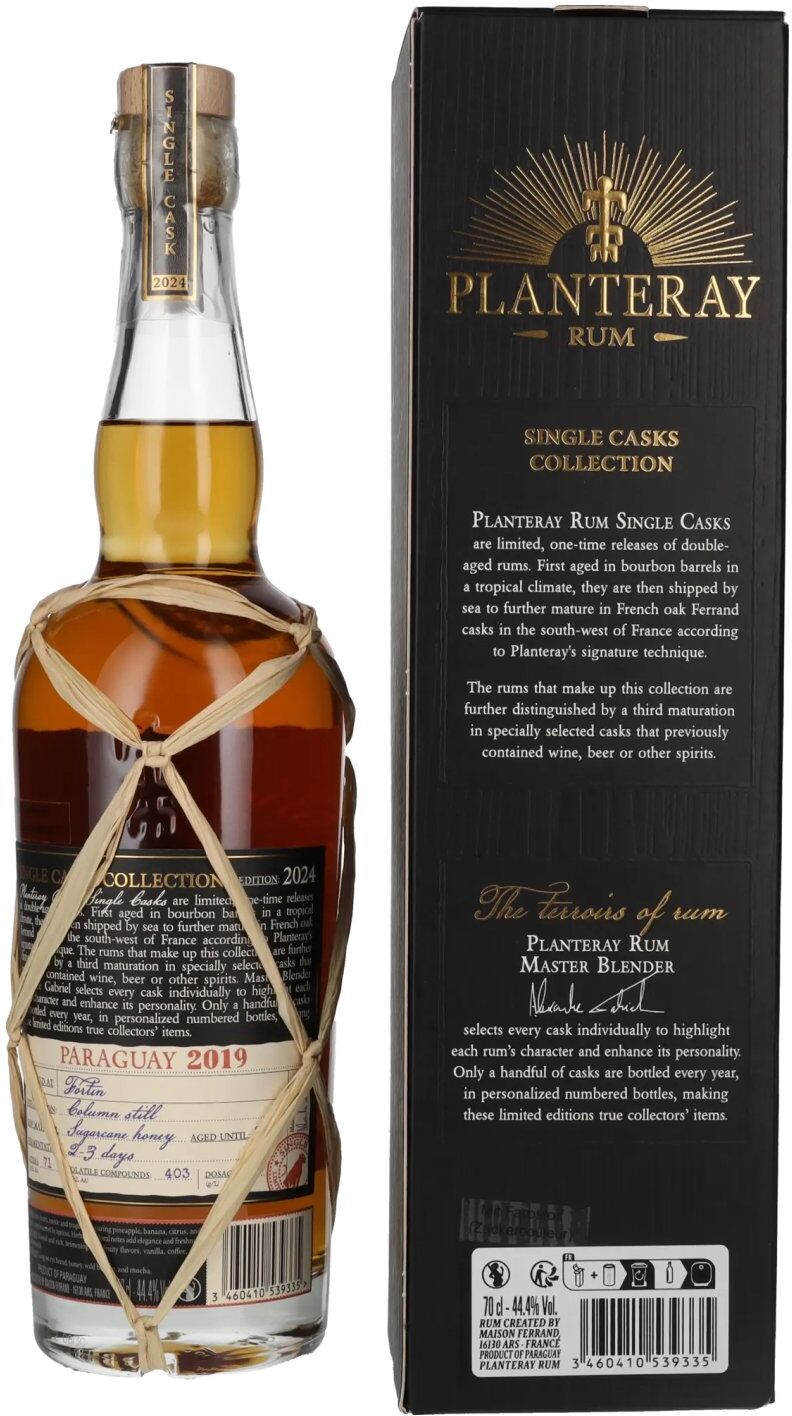 Planteray Rum PARAGUAY Kyrö Rye Cask Finish 2019 44,4% Vol. 0,7l in Geschenkbox
