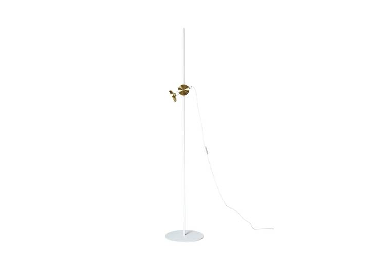 Pholc Lampadaire Blend 150 blanc/laiton, LED