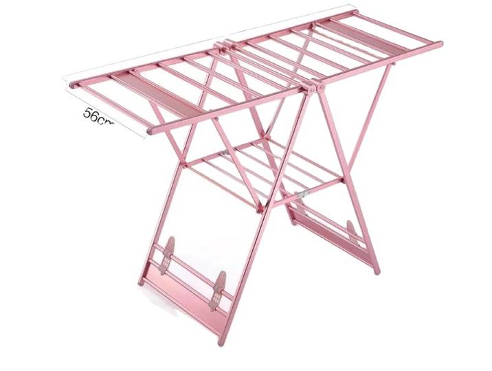 Support métallique pour séchoir à linge pliable en aluminium, étendoir domestique, support pour sacs