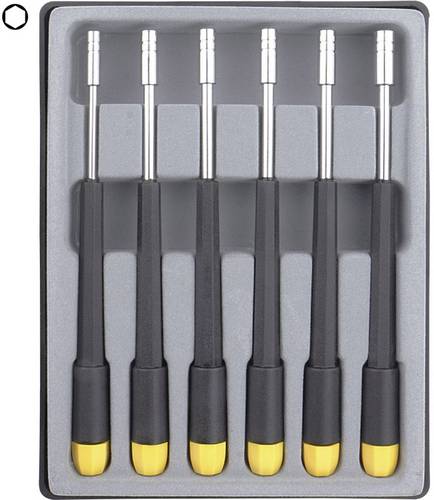 Donau Elektronik Elektrotechnik und Feinwerktechnik Schraubendreher-Set 6teilig Außen-Sechskant