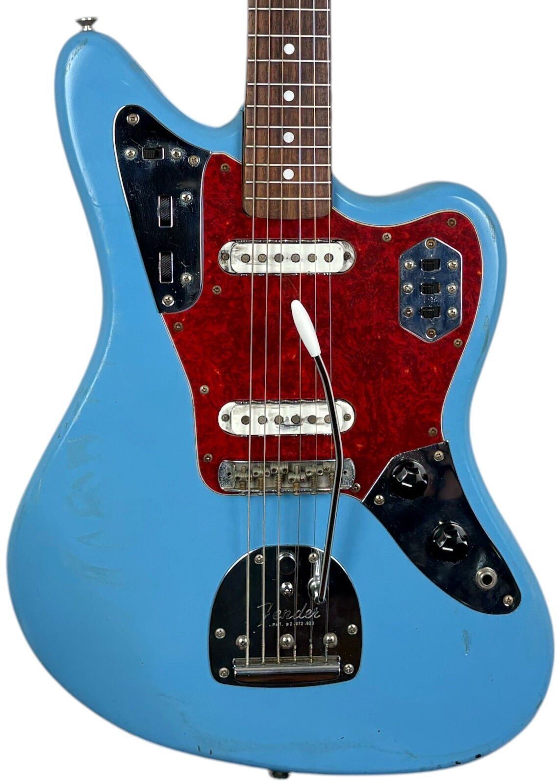 Fender Japan 66 Reissue Jaguar 1997-2000 - blå omlackering   Omålad blå