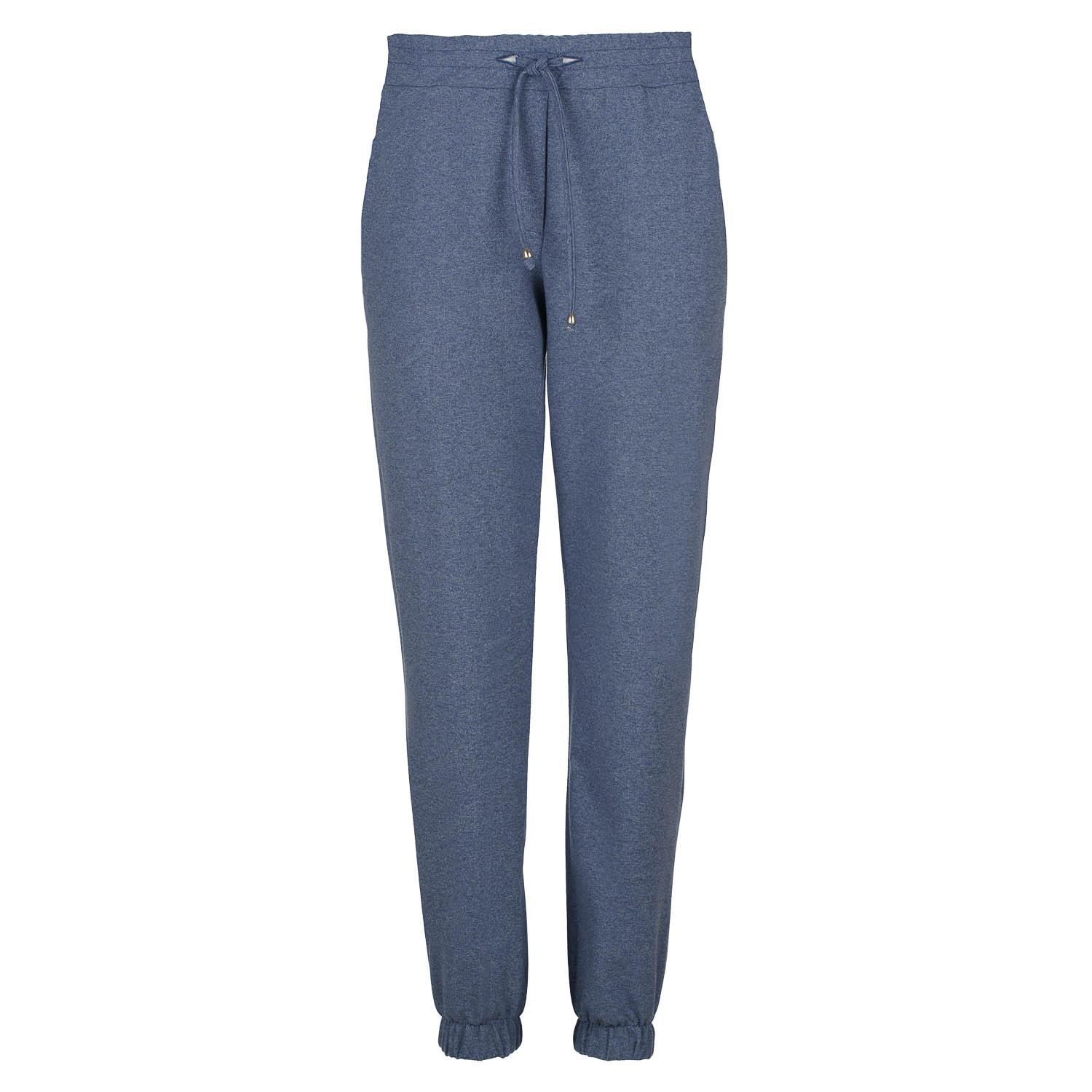 Volle Länge Indigo Mélange Sweatpants