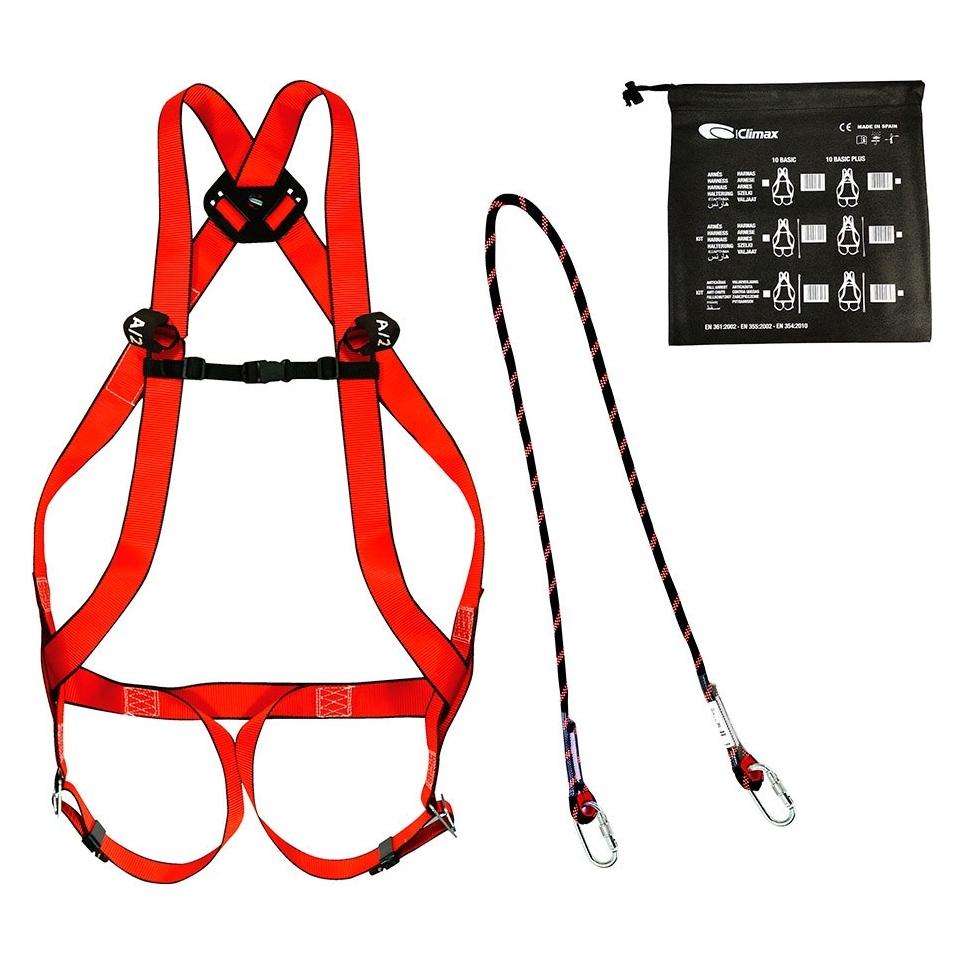 Topco Auffanggurt-Set "10 Basic Plus", 2 Anschlagpunkte, Seil ø 11 mm, Mod30-Verbindungselement (Auffanggurt, Höhensicherungsset) (76687066)