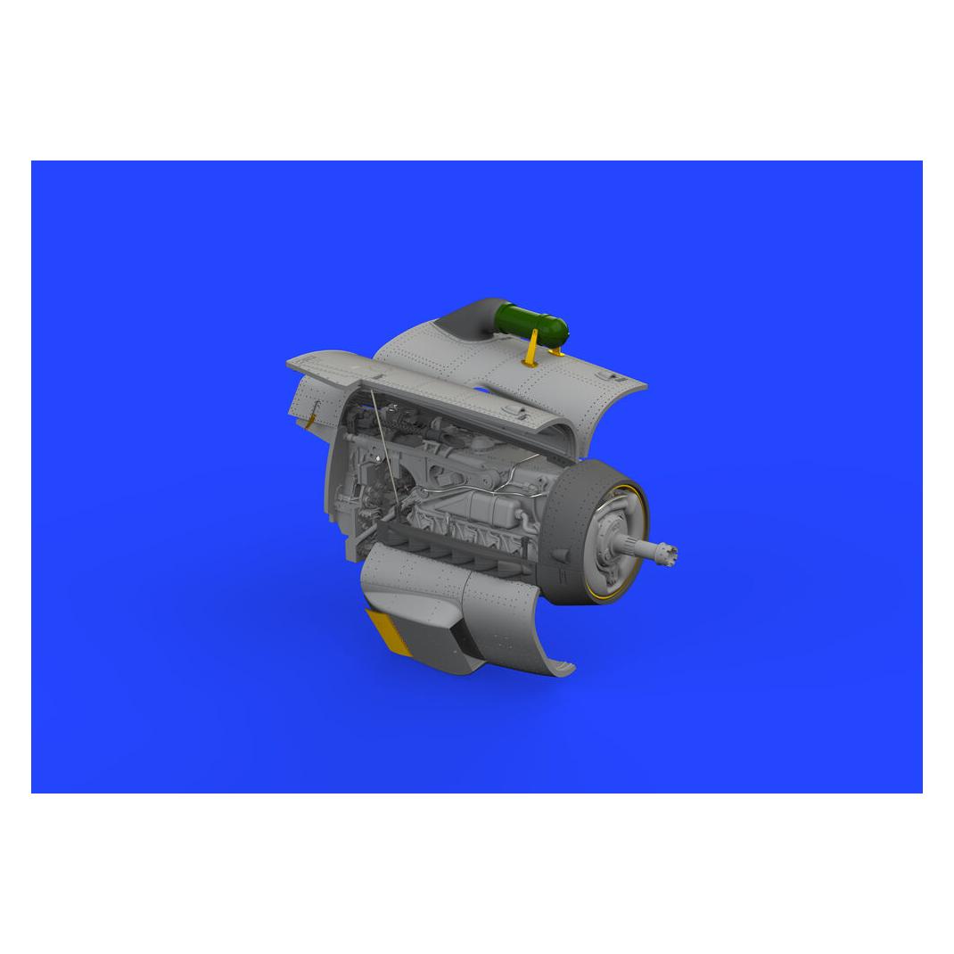 Eduard Bf 109G-2/G-4 engine PRINT 1/72 (672353)