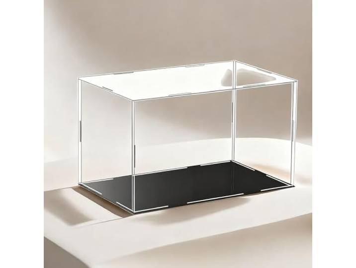 Acryl Vitrine Hohe, Transparente Vitrine zur Aufbewahrung von Sammlerstücken, 30 35 40 45 50 55 60 cm Große Transparente Acryl-Vitrine, Staubdichte(55x55x55cm(22x22x22in))