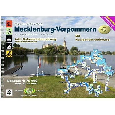 TourenAtlas TA6 Mecklenburg-Vorpommern, Gebundene Ausgabe von Erhard Jübermann, Jübermann, E, 978-3-929540-72-7