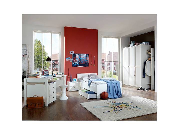 Armoire à vêtements Mika I 135 x 198 x 58cm Blanc