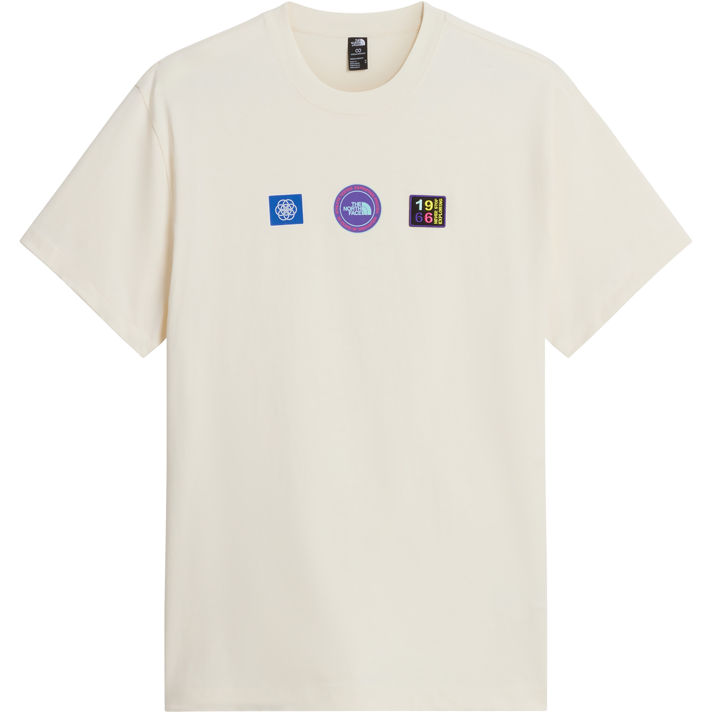 The North Face Explorer Badges Graphic Herren T-Shirts weiss Größe M Lifestyle Atmungsaktiv