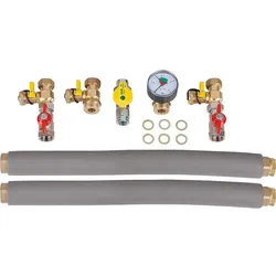 Hydraulik-Anschluss-Set KRB, Ausführung gerade, für Unterstellspeicher