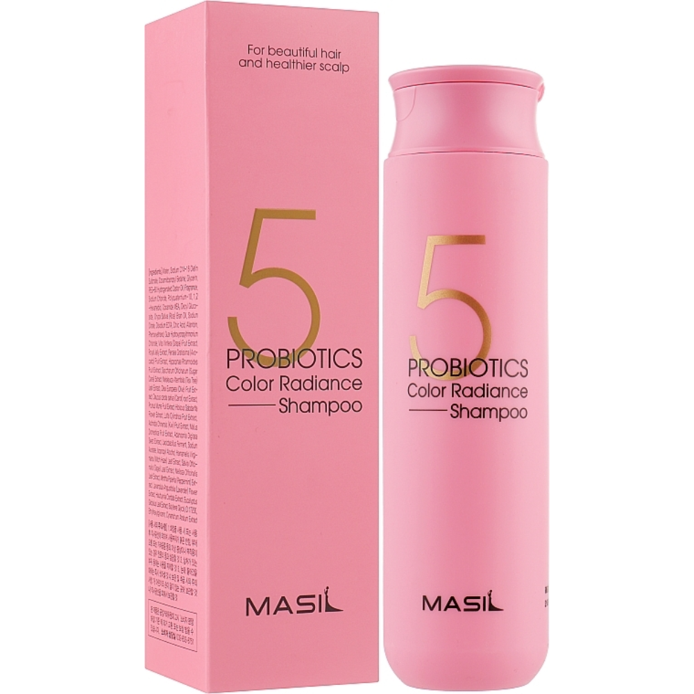 Masil 5 Champú protector probiótico para cabello con resplandor del color 150mL