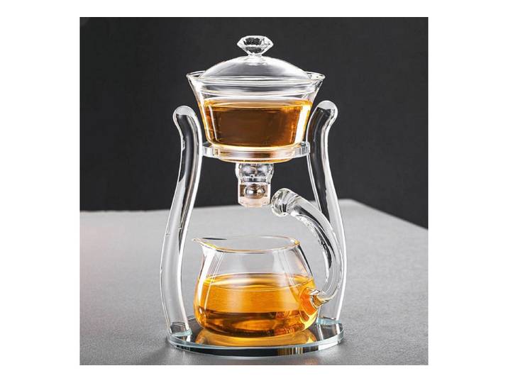 LuxusKollektion Teekanne Glas Teekanne Halbautomatisch, (1-St)