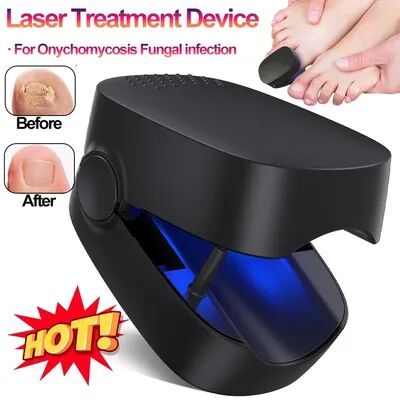 Perfect Picks Market Laser Nail Fungus Treatment Device With Blue Light Therapy USB Rechargeable Onychomycosis Care 1pcs white b