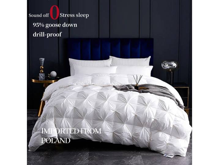 Édredon en duvet torsadé tout coton pour hôtel cinq étoiles, noyau de couette chaud épais, sourire d'oie blanche, hiver, nouveau