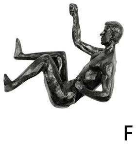 Uplifted Finds Modern Climbing Man Wall Sculpture   Athlete Resin Statue   Creative Hand Finished Wall Art For Living Room f