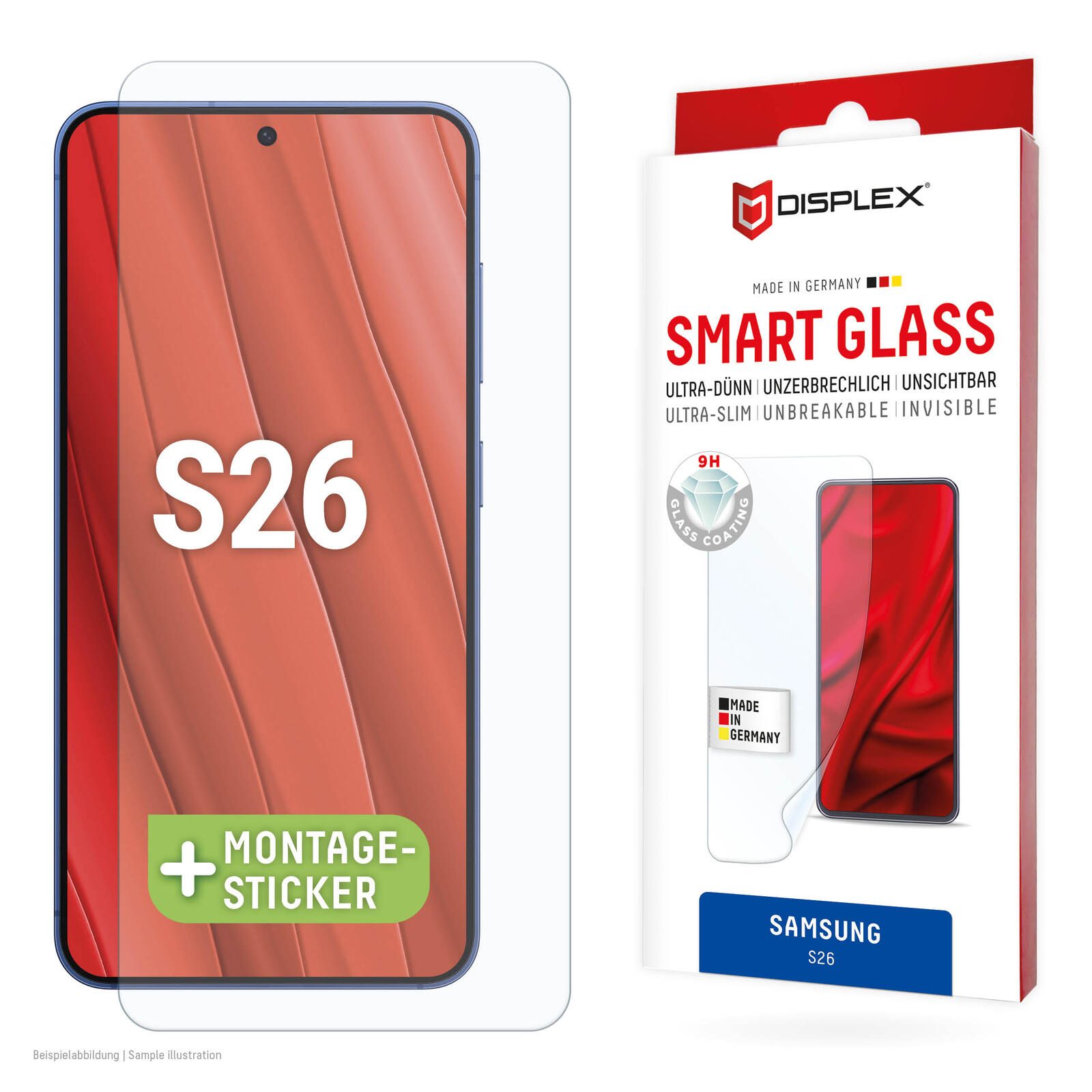 DISPLEX Smart Glass für Samsung S26 02236