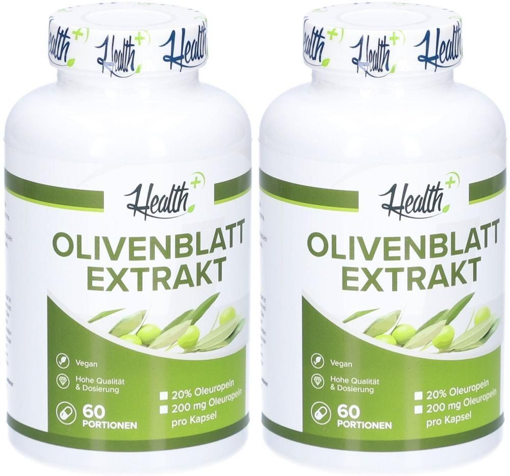 Health+ Olive Leaf Extract (120) Unflavoured 2x 2x120 St