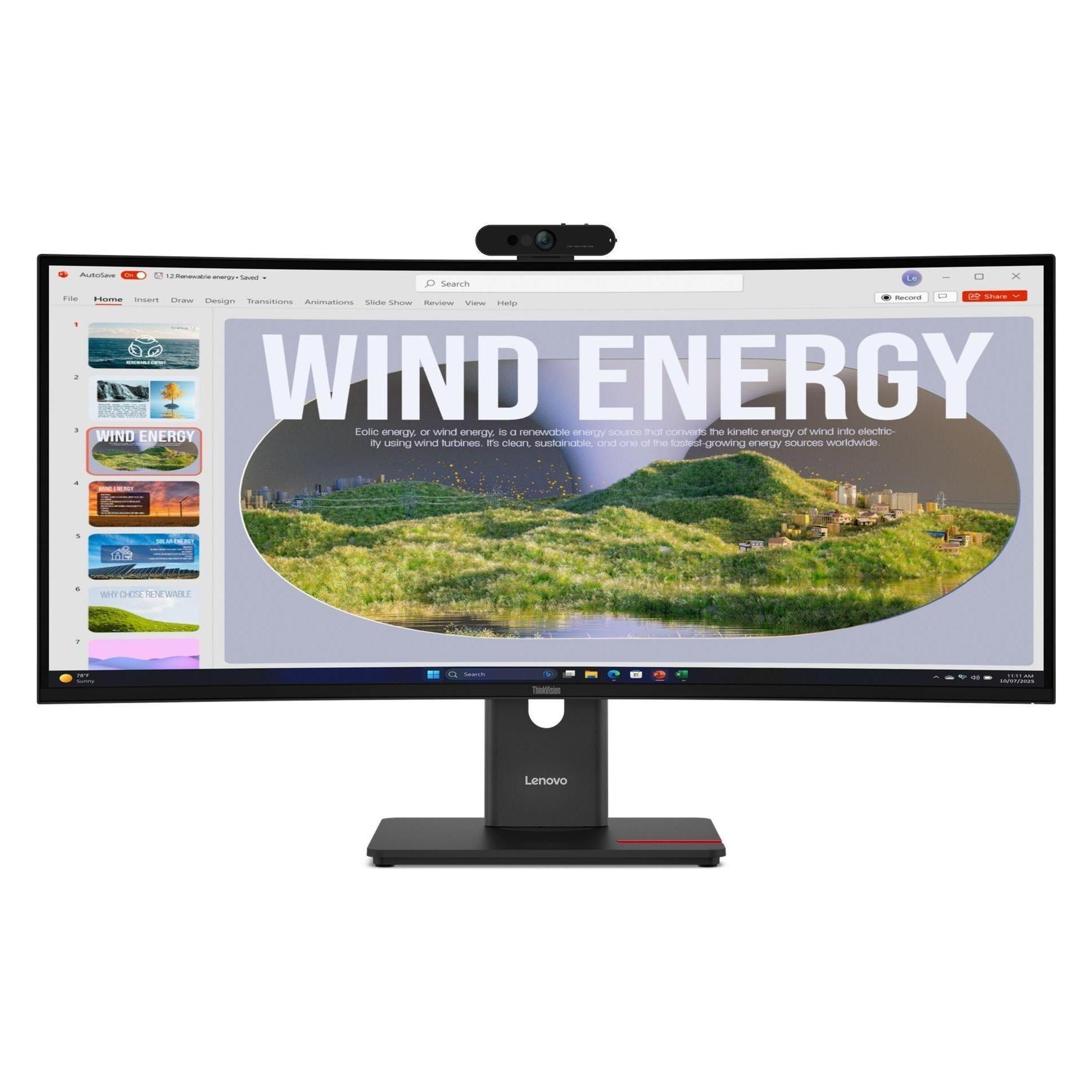 Lenovo ThinkVision T34WD-40 Monitor (3440 x 1440 Pixel, 34") (64AEZAR1EU)