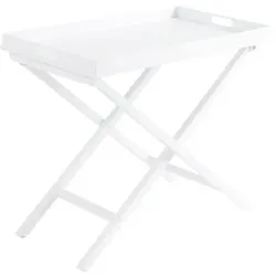 Brafab Gartentisch klappbar Vero Aluminium Weiß 70 cm