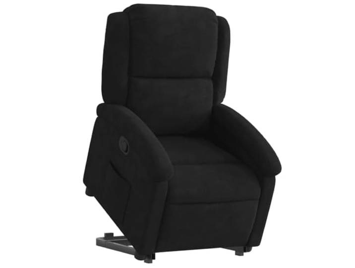 vidaXL Relaxsessel mit Aufstehhilfe Schwarz Samt