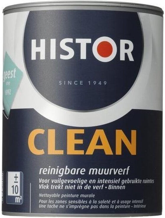 Histor Clean Muurverf - 1 liter - Geest   8716242798996   Histor Muurverf