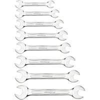 Red Doppel-Maulschlüssel-Satz, lang, 8-teilig, Schraubenschlüssel chrom, SW 6 - 22mm